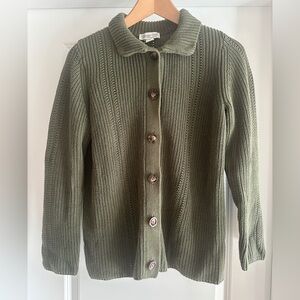 Coldwater Creek green cardigan small